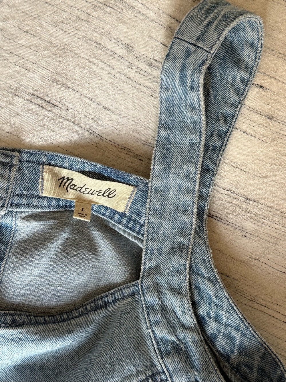 Madewell Light Blue Denim Crop Tank - Picture 5 of 5
